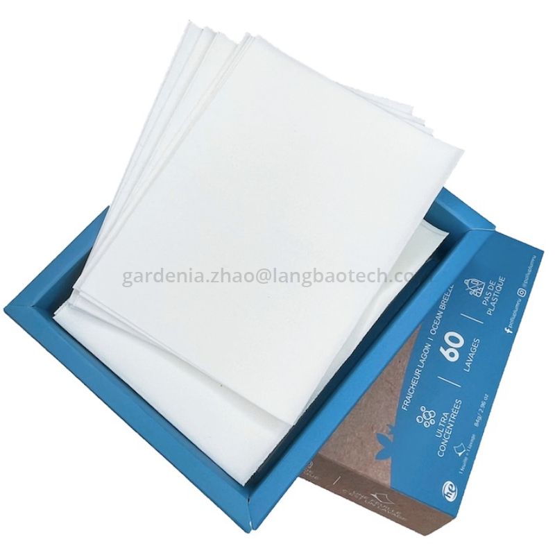 Portable Laundry Detergent Sheets with Solid Enzymes