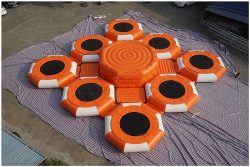 Biggest inflatable trampoline park water park for sea and lake