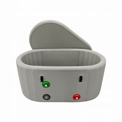 Portable inflatable ice bath tubs
