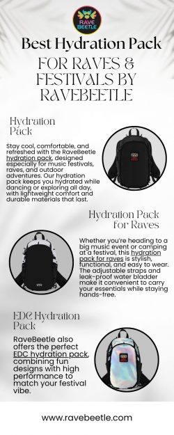 Best Hydration Pack for Raves & Festivals by RaveBeetle
