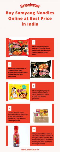 Buy Samyang Noodles Online at Best Price in India – Only at Snackstar!
