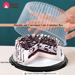 Convenient & Durable Cake Container Choices