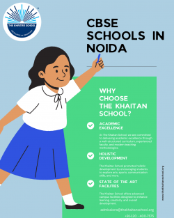 Discover a Nurturing and Progressive School in Noida