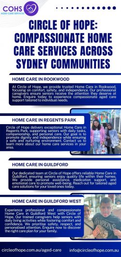 Circle of Hope: Compassionate Home Care Services Across Sydney Communities