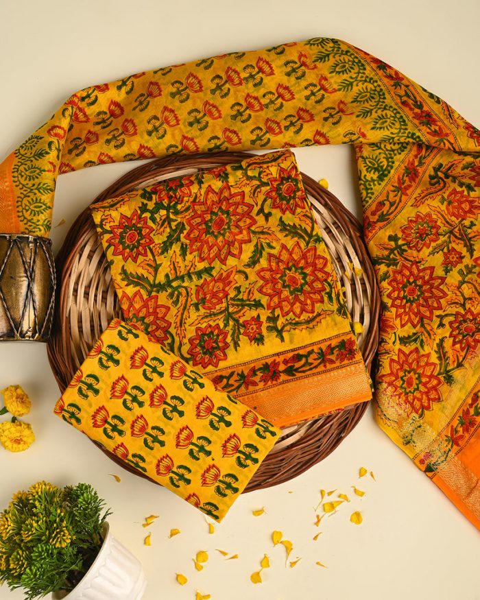 Shop Luxury Maheshwari Silk Suits for Women Online