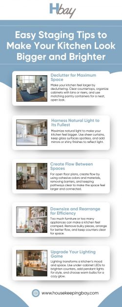 Easy Staging Tips to Make Your Kitchen Look Bigger
