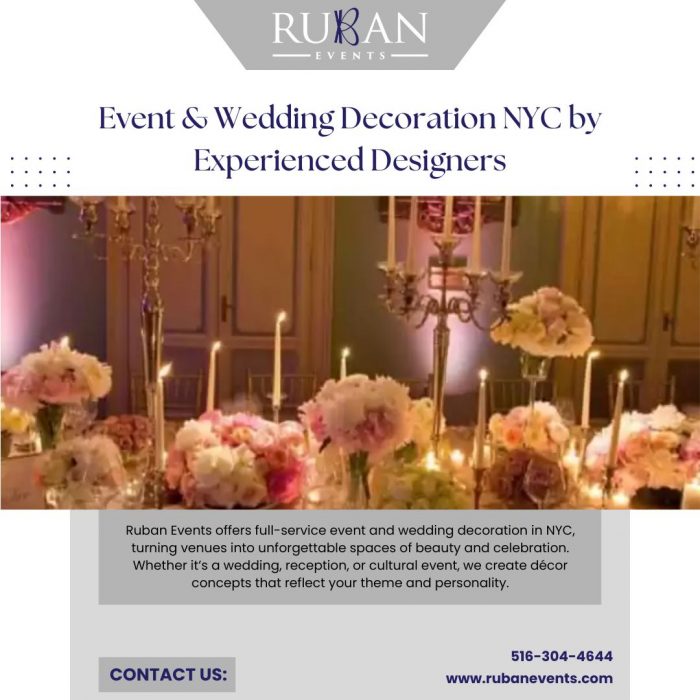 Event & Wedding Decoration NYC by Experienced Designers
