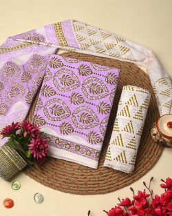 Designer Cotton Suits with Cotton Dupatta for Women Online
