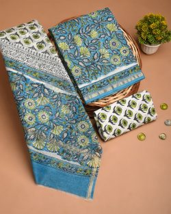 Shop Cotton Suits with Chiffon Dupatta Online | Ethnic Adda