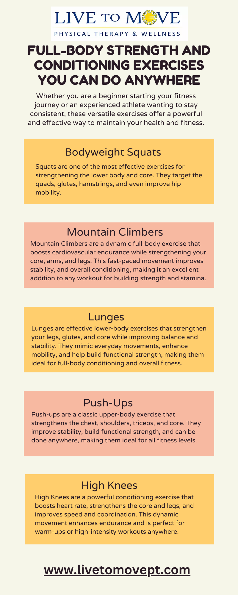 Full-Body Strength and Conditioning Exercises You Can Do Anywhere