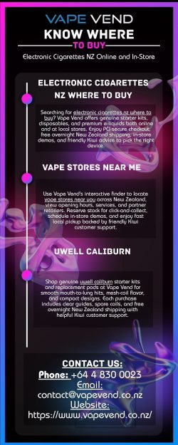 Know Where to Buy Electronic Cigarettes NZ Online and In-Store