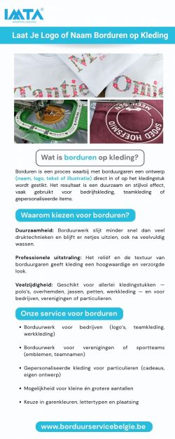 Laat Je Logo of Naam Borduren Op Kleding