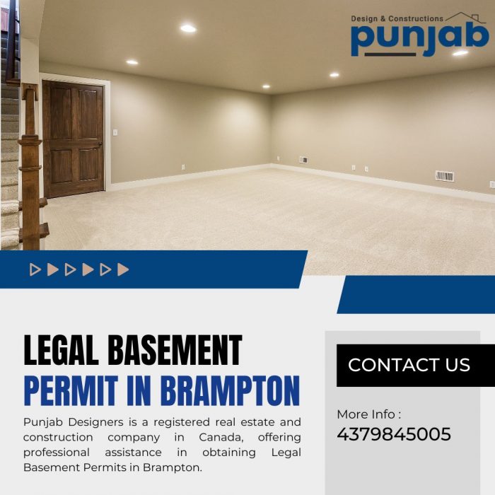 Get Your Legal Basement Permit in Brampton – Punjab Designers