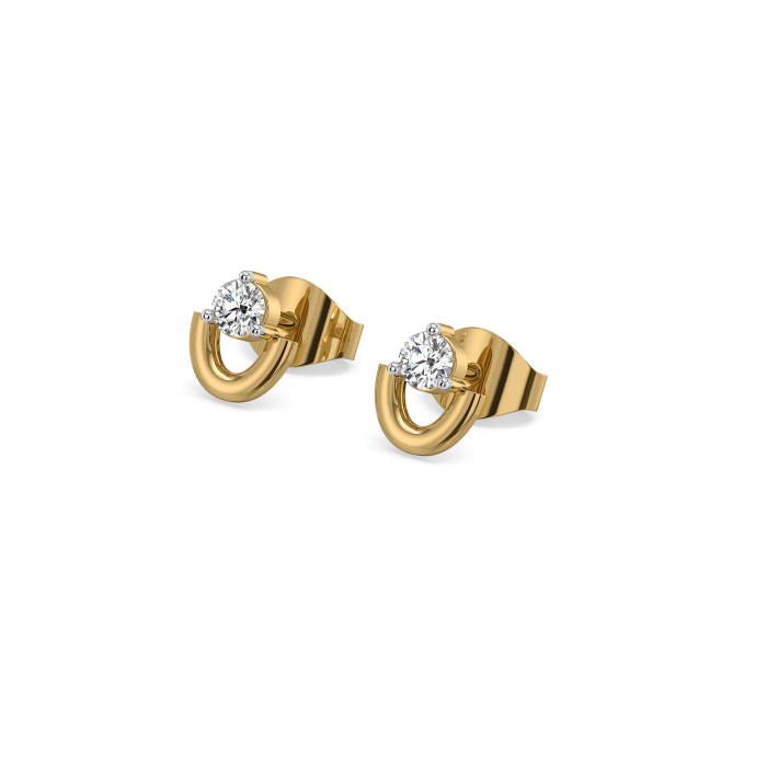 Buy Cocoon Charm Lab Diamond Stud Earrings for Women