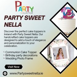 Custom Personalised Edible Cupcake Toppers | Party Sweet Nella