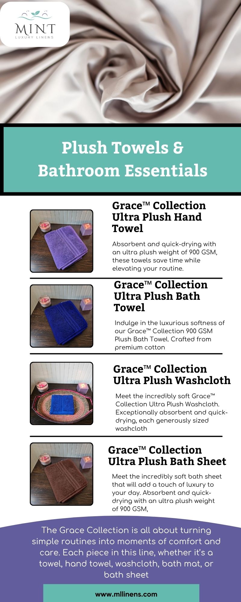 Soft, Thick & Durable Bathroom Towels