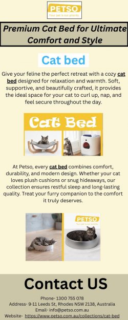 Premium Cat Bed for Ultimate Comfort and Style