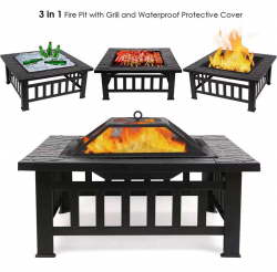 3 in 1 Outdoor Brazier Large Fire Pit