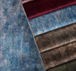 Soft Bronzing Print Holland Velvet Fabric