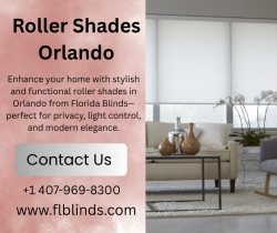 Elegant and Functional Roller Shades in Orlando | Florida Blinds