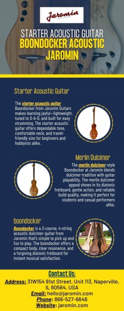 Starter Acoustic Guitar from Boondocker Acoustic Jaromin