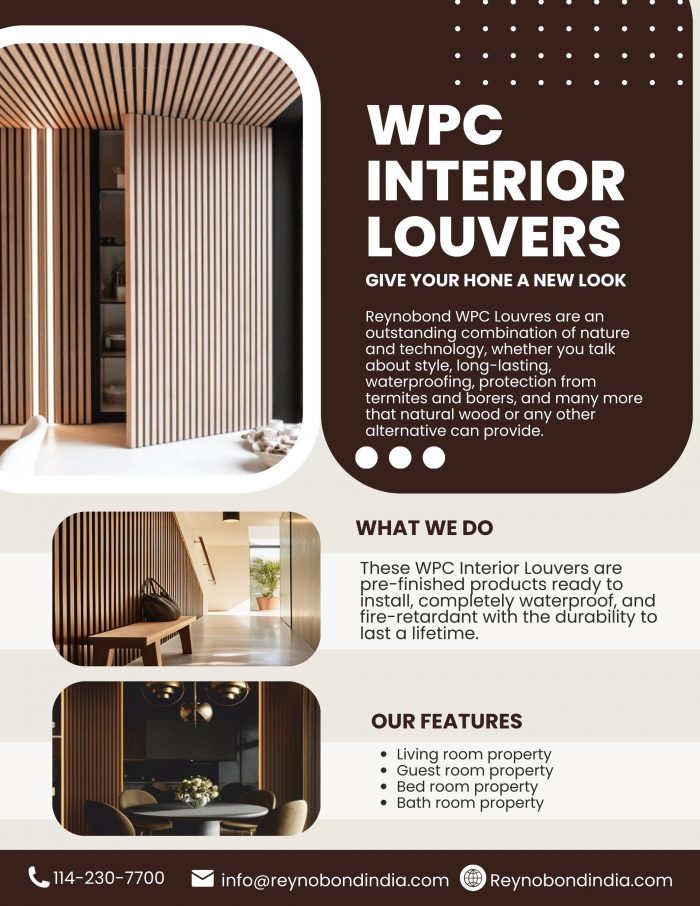 Stylish and Durable WPC Interior Louvers for Modern Spaces