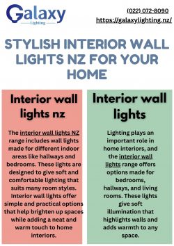 Stylish Interior Wall Lights NZ for Your Home