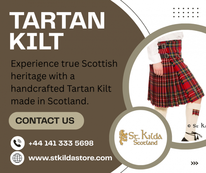 Authentic Scottish Tartan Kilt – Premium Craftsmanship by St Kilda