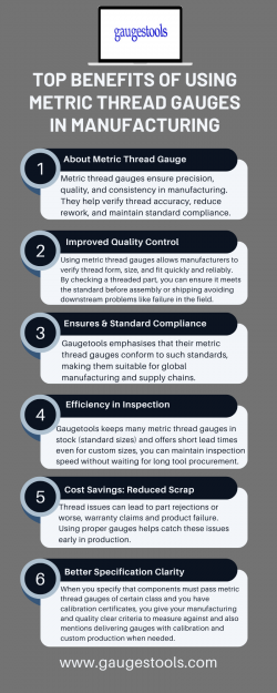 Top Benefits of Using Metric Thread Gauges in Manufacturing