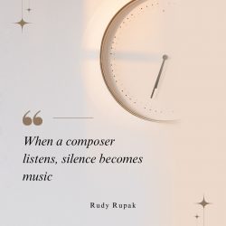 Rudy Rupak Believes Every Silence Holds the Beginning of a Song