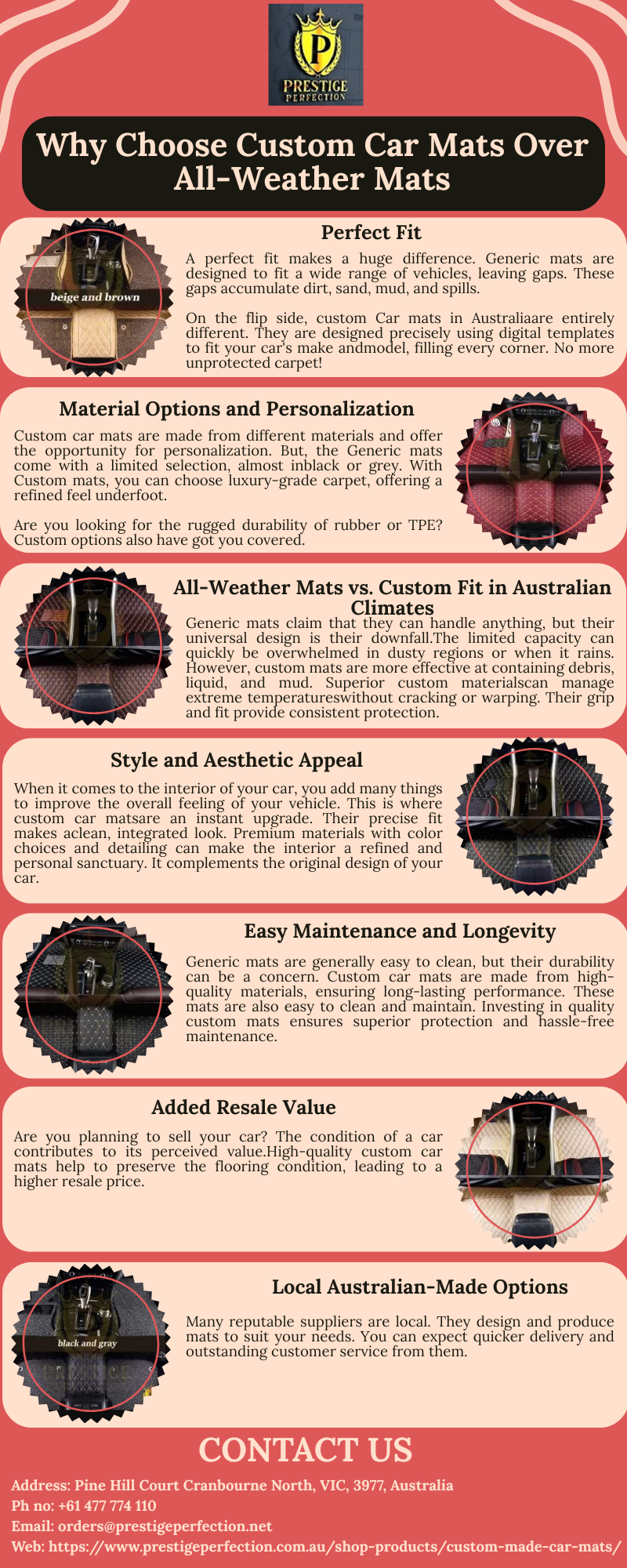 Why Choose Custom Car Mats Over All-Weather Mats