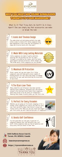 Why You Must Add Celine Sunglasses Toronto To Your Wardrobe