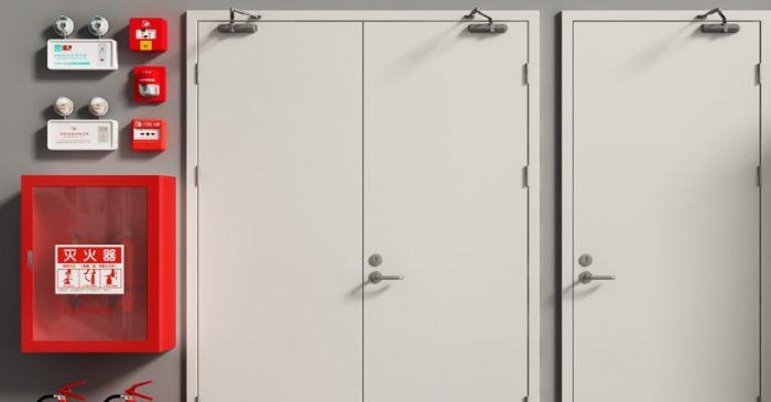 LHSH Unequal-Leaf Fire Rated Door