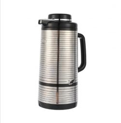 Pink Glass Liner Metal Bady Vacuum Jug