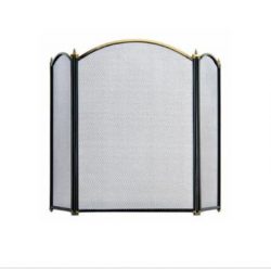 Decorative Screen 26″ Bronze Foldable Fireplace Screen