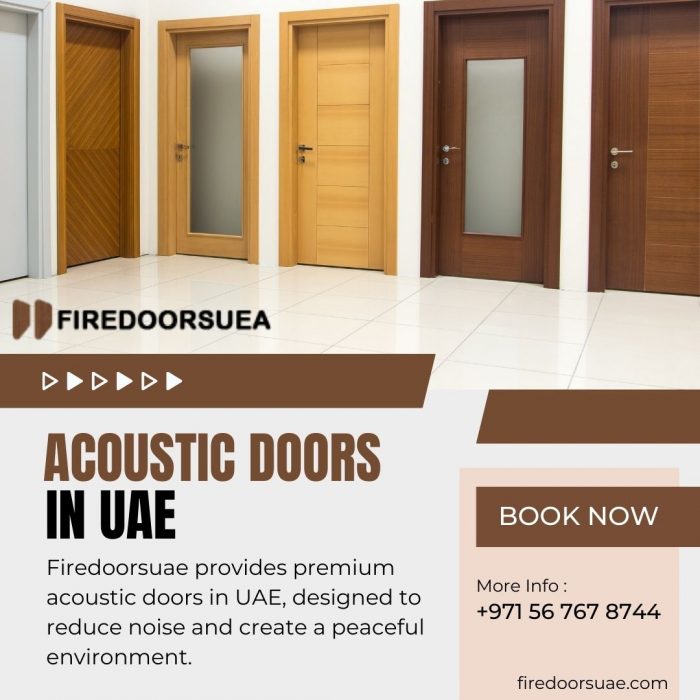 Studio Acoustic Doors UAE | Firedoorsuae Door Manufacturer