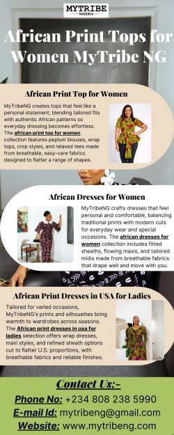 African Print Tops for Women MyTribeNG