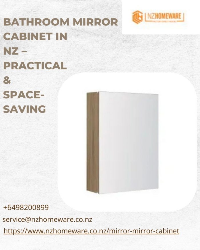 Bathroom Mirror Cabinet In NZ – Practical & Space‑Saving