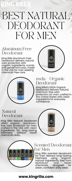 Best Natural Deodorant for Men | King Rilla Organic Grooming