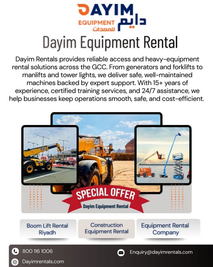 Equipment Rental Dammam | Reliable Machines for Every Project
