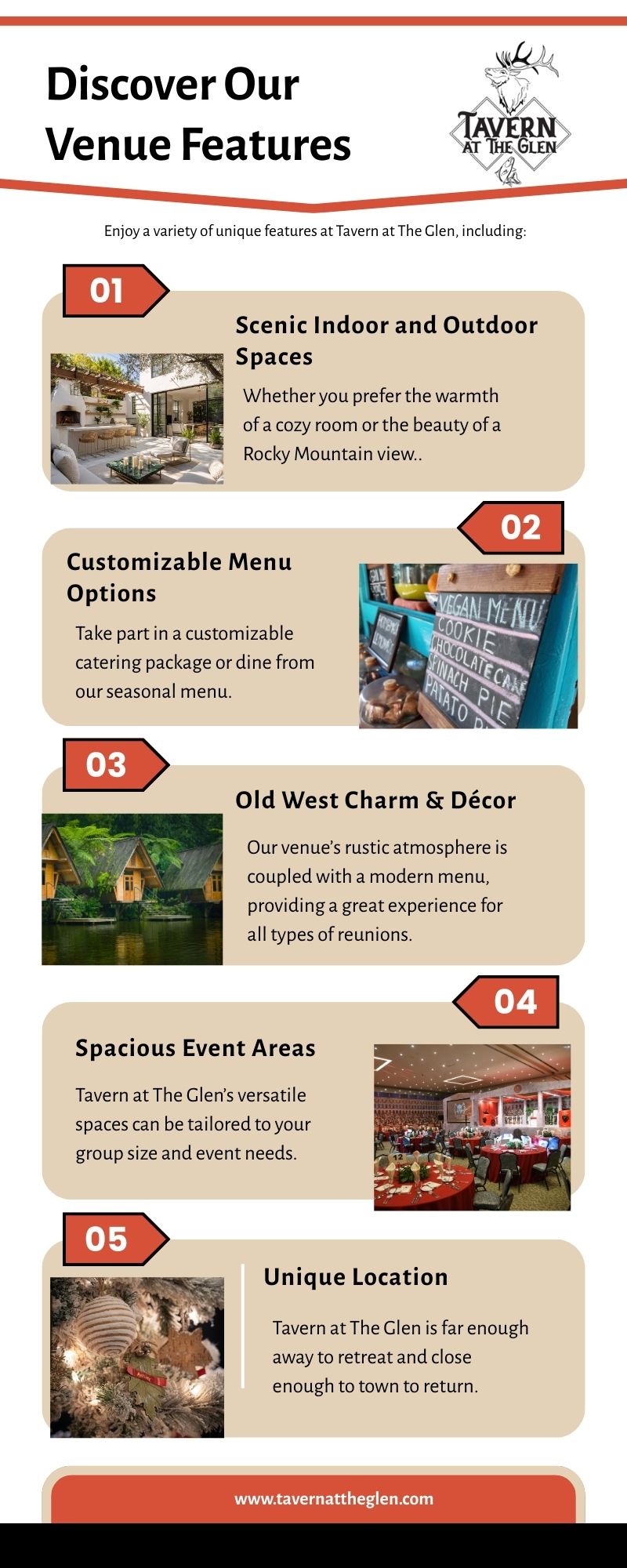 Discover Our Venues Features At Tavern At The Glen