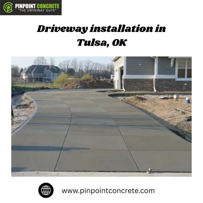 Driveway installation in Tulsa, OK
