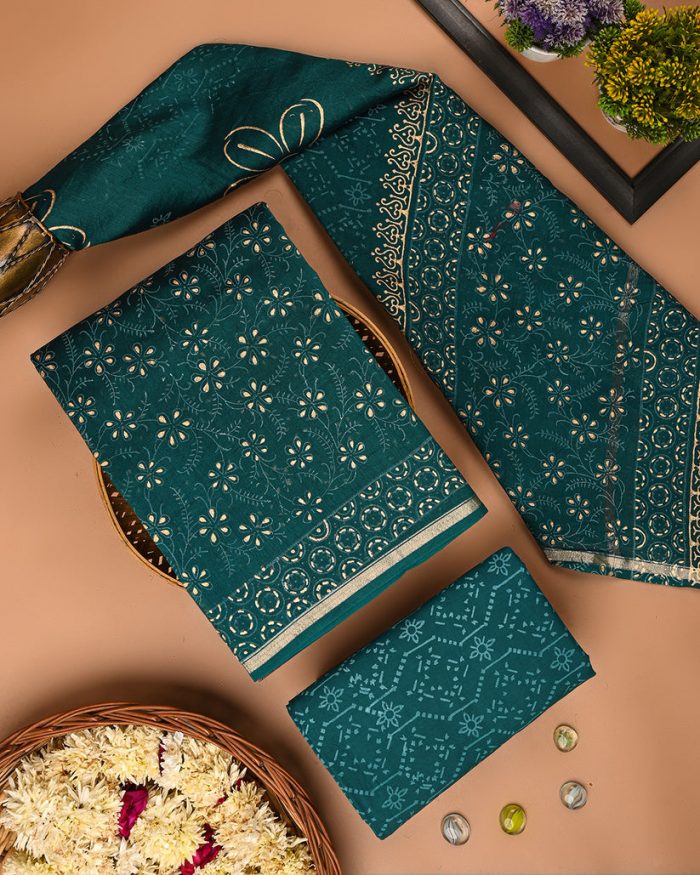 Shop Handcrafted Chanderi Silk Suits for Women Online