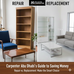 Repair vs Replacement: Carpenter Abu Dhabi’s Guide to Saving Money