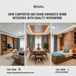How Carpenter Abu Dhabi Enhances Home Interiors with Quality Woodwork