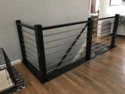 Quality metal railing for stairs
