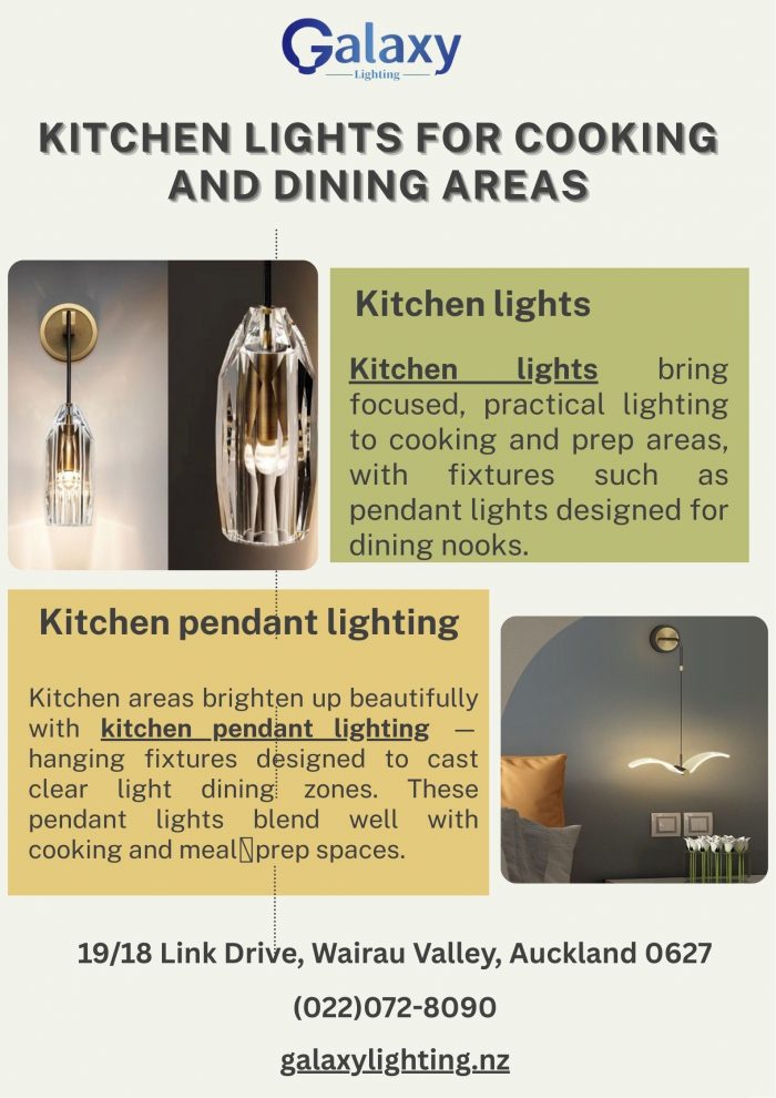 Kitchen Lights for Cooking and Dining Areas