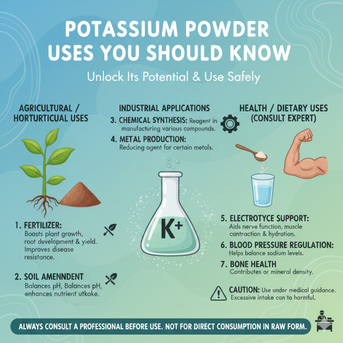 Potassium Powder Uses You Should Know Before Using It