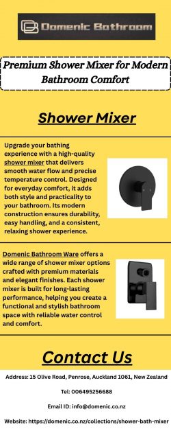 Premium Shower Mixer for Modern Bathroom Comfort