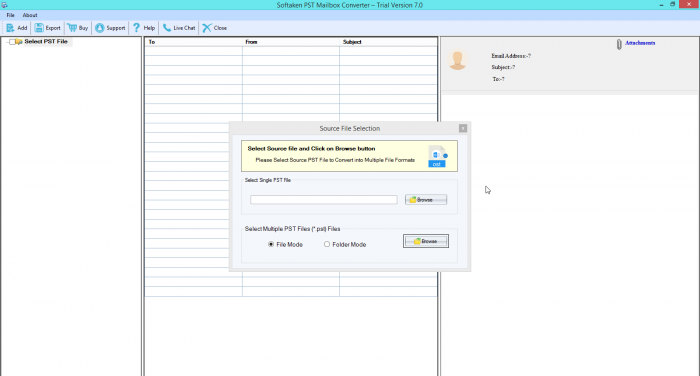 Softaken PST to MSG Converter Software
